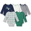 Amazon Essentials Disney | Marvel | Star Wars Body a Maniche Lunghe in Maglia di Cotone Unisex - Bambini e ragazzi, Confezione da 5