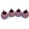 Generico 1 PZ Palloncino Portapiantine ceramica MALVA con Scritte Oro BOMBONIERA