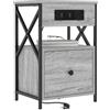 vidaXL Armadio da Notte 2 pz Grigio Sonoma 40 x 31 x 60 cm