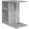 vidaXL Tavolino Grigio Cemento 50x30x50 cm in Truciolato
