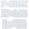HDGSAFD 3 stampi in resina e 1 pipetta, accessori in resina, stampo in silicone, forma a forma di lettera (trasparente)