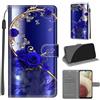 KENHONER Custodia per Samsung Galaxy A12, Farfalla | Portafoglio Pelle PU, Magnetica, Resistente Agli Urti, Scomparto Carte Credito, Pieghevole, Flip Libro, Motivo