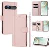 LIAOCY Custodia a Libro Portafoglio per Sony Xperia 10 VII / 10 VIII, Pelle PU con Fibbia Magnetica [9 Scomparti per Carte], Cover Business Antiurto con Supporto, Pink.