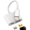 zoyuzan Adattatore Lightning to USB 2in1 Convertitore Caricatore Jack Adapter Cavo OTG per Apple iPhone 14 13 12 11 Pro MAX 7 8 Plus X SE XS XR per iPad Air Accessori Lettore Schede Connettore Pendrive