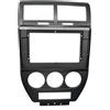 IMAWUHM Mascherina Stereo Autoradio Per Jeep Per Compass Per Patriot 2007-2009 2 Din 10.1Pollici Autoradio Plastica Fascia Pannello Telaio Installazione GPS Mp5 Dash Kit
