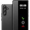 Fciaeytou Custodia a libro per Samsung Galaxy A35 per Samsung Galaxy A35 Cover a portafoglio con aletta A35, protezione a portafoglio, trasparente e sottile, 360 Full Body Antiurto 5G (nero)