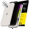 NEW'C Pellicola Vetro Privacy per iPhone 14 Plus + Protezione Fotocamera | Set da 6, Privacy 28°, 3x Vetri Temperati + 3x Protezioni Fotocamera, Nero