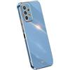 RankOne La Custodia del Telefono è Adatta per Samsung Galaxy A13 4G (6.6 Inches), Case per Cellulare in Silicone con Telaio Galvanico - Blu navy