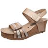 Mephisto P5141915 Platinum Scarpa Donna Sandalo Zeppa fusbet anatomico Pelle Beige