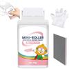 Mikiuly Vernice Bianca Muro Interno 100g, Mini Rullo per Ritocchi Parete, Rullo per Pittura Vernice Bianca, Pittura Bianca per interni, Kit di Riparazione per Coprire Efficacemente Graffiti, Orma e Graffi