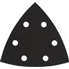 wolfcraft Placca di levigatura per levigatrice triangolare Bosch I 1830000 I Sistema di fissaggio a velcro, forata, dimensione angolo 95 mm, versione rigida