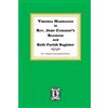 Virginia Geneal Virginia Marriages in Rev. John Cameron's Register a (Tascabile)