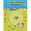Hs Color Press Easy Mazes Activity Book For Kids Ages 4-8 (Tascabile)