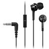 Panasonic RP-TCM115 Auricolari In-Ear Ergonomici, Driver da 9 mm, Bassi Potenti, Microfono in Linea, Compatibili con Smartphone, Cavo da 1,2 m, Nero