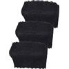 Boao Reggiseno a fascia senza spalline in pizzo floreale da donna, 3 pezzi, senza cuciture, elastico, fascia per il torace, nero, XX-Large
