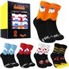 Pac-Man Calzini Uomo, Calze Simpatiche Pacco da 5 - Regalo Uomo (Nero/Multicolore, 43/46 EU)