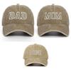 AMateschitz Berretto da baseball DAD Mama MINI Genitore Bambino Cappellino da baseball Unisex Vintage Berretto da baseball Classico Cotone Cappello da baseball Regolabile Cappello da baseball Famiglia