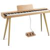 COSTWAY Pianoforte Digitale 88 Tasti Tastiera Dinamica con Pedale | Pianola Elettronica da Casa con Pedale, Supporto, USB-MIDI, 800 Timbri, 600 Ritmi, 80 Brani per Principiante