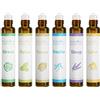 HERBROMAS Set di roll on con oli essenziali di aromaterapia HERBROMAS, miscele naturali già diluite per l'uso sulla pelle, regalo rilassante per donne e uomini, confezione da 6 x10ml.