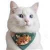 Shaersu Collare Costume Per Gatti A Tema Natalizio | Costume Elastico Festivo per Animali Domestici,Bandana per Gattini con Stampa Natalizia | Per Incontro Di Famiglia Sessione Fotografica Gioco Di