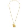 POLICE Collana da uomo Triplelock, in acciaio inox, 500 + 200 mm, oro