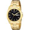 Citizen Orologio al quarzo da uomo con quadrante nero e oro giallo BF0582-51F