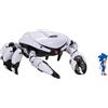 Sonic The Hedgehog Sonic 3 Movie Action Figure Playset Granchio con Sonic The Hedgehog 6 cm - Chele Che pizzicano, Occhio Estensibile, Gambe Mobili - Giochi di Sonic Interattivo per Bambini