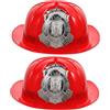 Toyvian Casco Da Pompiere Per Bambini in Plastica Robusta, Cappello Da Cosplay Leggero Per Costume Da Pompiere, Set 2 Pezzi Per Feste Di Compleanno e Giochi Di Ruolo Bambini