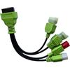 OTKEFDI Cavo Adattatore Diagnostico OBD per Moto, 4 pin+6 pin Maschio a OBD2 16 pin Femmina 4 in 1 Connettore OBDII per Moto