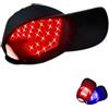 Generic Cuffia per terapia della luce rossa e blu, ricaricabile tramite USB, cappuccio esterno sostituibile, dispositivo di riduzione dell'olio del cuoio capelluto con 48 luci LED, per uomini e donne