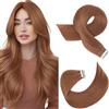 Moresoo Extension Capelli Veri Biadesivo 60cm Rame Scuro #330 20pcs | Fissaggio Delicato, Integrazione Flessibile, Tocco Soffice e Riflessi Caldi per uno Styling Fluido