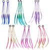 YFTRFR 12 Pezzi Extension Capelli Colorati con Clip Capelli Colorati Trecce Set di Accessori per Acconciature con Corda Elastica per Feste di Compleanno Bomboniere Regali Natale 40cm(Multicolore)