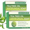 Wootapson 2PC Soap Bar,Sapone all'Olio di Tea Tree,Contiene oli essenziali di camellia,deterge delicatamente la superficie della pelle,la nutre e lenisce la secchezza,è adatto sia per il viso che per il corpo