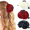 SDFWGG 3 Pezzi Mollette per Capelli con Rose Fermagli Fiori Grandi Mollette Pinza a Fiore Hawaiane Accessori Capelli Sposa per Donna Ragazza