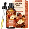 MIGCAPUT Olio Profumato Mela & Cannella 100ML, Olio Essenziale Aromatico Autunno Premium per Diffusori, Creazione di Candele & Saponi e Lavoretti DIY, Profumo Dolce e Caldo per l'Autunno e le Feste