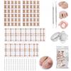 DYIOTF Kit Correttore Unghie Incarnite 152 Pezzi, Set Professionale per Unghia Incarnita Alluce con Estrattore e Strisce Correttive, Sollevatore Unghie Piedi per Sollievo Dolore e Pedicure
