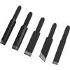 BEAZOOM 5pcs legno intaglio taglierina teste scalpello elettrico, larghezza | 5 testine rotanti per intagliare il legno, a bassa fatica, alte vibrazioni, per incisione, legno, ebano, plastica, 45 cm