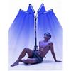 JITESY Lampada abbronzante, 432 LED, doppia lunghezza d'onda 460 NM e 490 NM, solarium viso e corpo, 60 W, 5 livelli di luminosità, 2 modalità, supporto regolabile in altezza