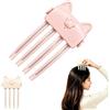 JIABAOZ Pinza Volume Per Radici Senza Fili, Piastra Riscaldata Con Due Temperature,Strumento Portatile Per Capelli Sottili E Spessi Effetto Cima Voluminosa (Rosa)