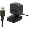 Yosoo Health Gear 2MP Webcam Binocolo, 1080P 96 Gradi Grande Angolo | Luce di riempimento LED IR, USB Plug and Play, riconoscimento facciale, , telecamera per conferenze