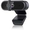 Jinpei Webcam 2K QHD Autofocus con copertura privacy, microfono, per videochiamate, conferenze, Plug and Play