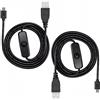 Greluma 2 Pz cavo interruttore di accensione/spegnimento da USB maschio a Micro USB maschio, cavo interruttore di alimentazione Micro USB da 1,5 m/5 piedi compatibile con Raspberry Pi 4