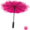 CALLARON Ombrello Decorativo Peonia in Stoffa, Accessorio Scenico da Danza | Motivo Delicato, Struttura in Metallo, per Fotografia e Decorazione Quotidiana