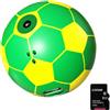 Generic Forma creativa di calcio piccolo, giallo verde 128GB MODELLO | Macchina fotografica digitale a forma di palla da calcio unica con 8 facili da usare per la macchina fotografica indossabile