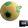 Generic Action Camera a forma di 720P Notte Verde 32GB | Fotocamera sportiva a forma di calcio con visione notturna 720P e design di rilascio per avventure all'aria aperta