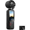 Generic Everyday Vlog Camera 4K Rotante, Nero CON 32G