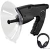 MFRELMNZG Monocolo con microfono parabolico portatile, amplificatore monoculare con ingrandimento dell'orecchio bionico X8 monoculare, dispositivo digitale for osservazione e ascolto della natura for esterni