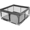 Lexixi ibao Box per neonati e bambini, 120 x 120 cm, box portatile da viaggio con confezione da viaggio, grigio