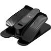 Altaudia Mini Ellittica Elettrica con Telecomando, Pedalatore Silenzioso per Casa o Ufficio, 12 Livelli, Display LCD, Allenamento Passivo, Compatto, Nero