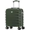Flight Knight Valigia Da Viaggio Leggera 45x36x20 Cm Bagaglio A Mano Guscio Rigido Con Maniglia Telescopica In Alluminio 8 Ruote Spinner Serratura TSA Approvata EasyJet Wizz Air